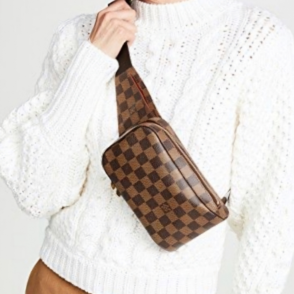Louis Vuitton Damier Ebene Geronimos Sling Bag / Fanny Pack